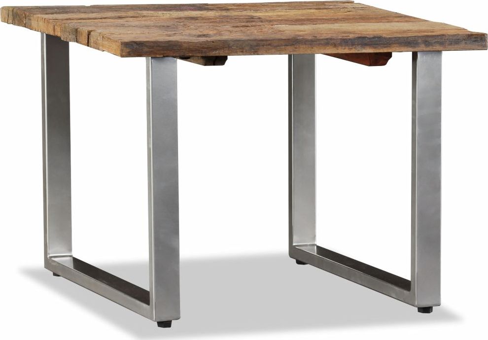 vidaXL Stolik kawowy, lite drewno z odzysku, 55 x 55 x 40 cm