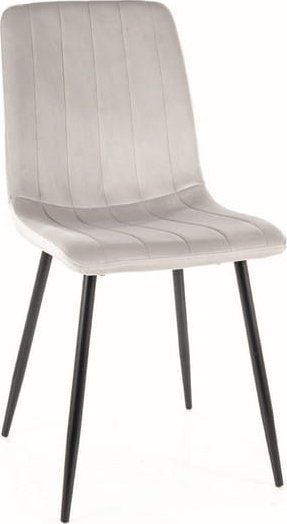 Signal Krzesło ALAN VELVET jasny szary SIGNAL
