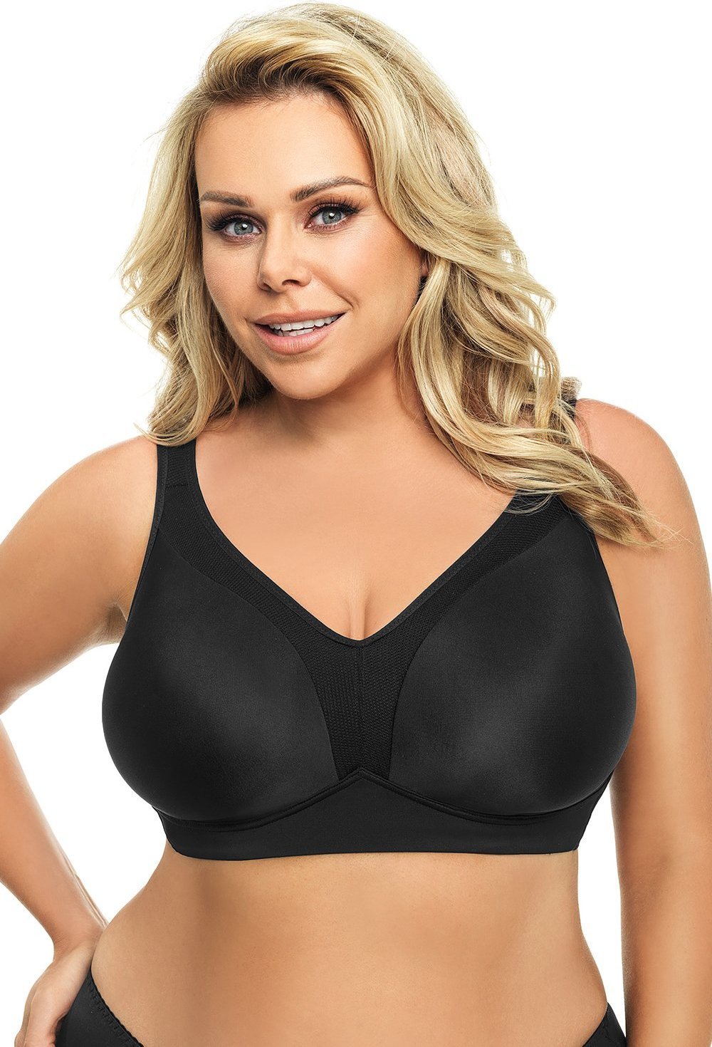 Gorsenia Gorsenia K422 Anya czarny 75G Biustonosz miękki