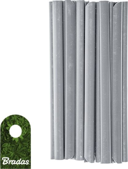 Bradas 20 szt Klipsy do taśm ogrodzeniowych Zaczep montażowy Szary Bradas 6011