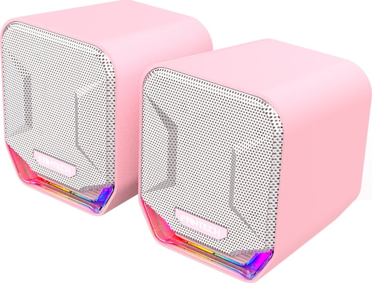 Głośniki komputerowe Fantech GS202 RGB Różowe