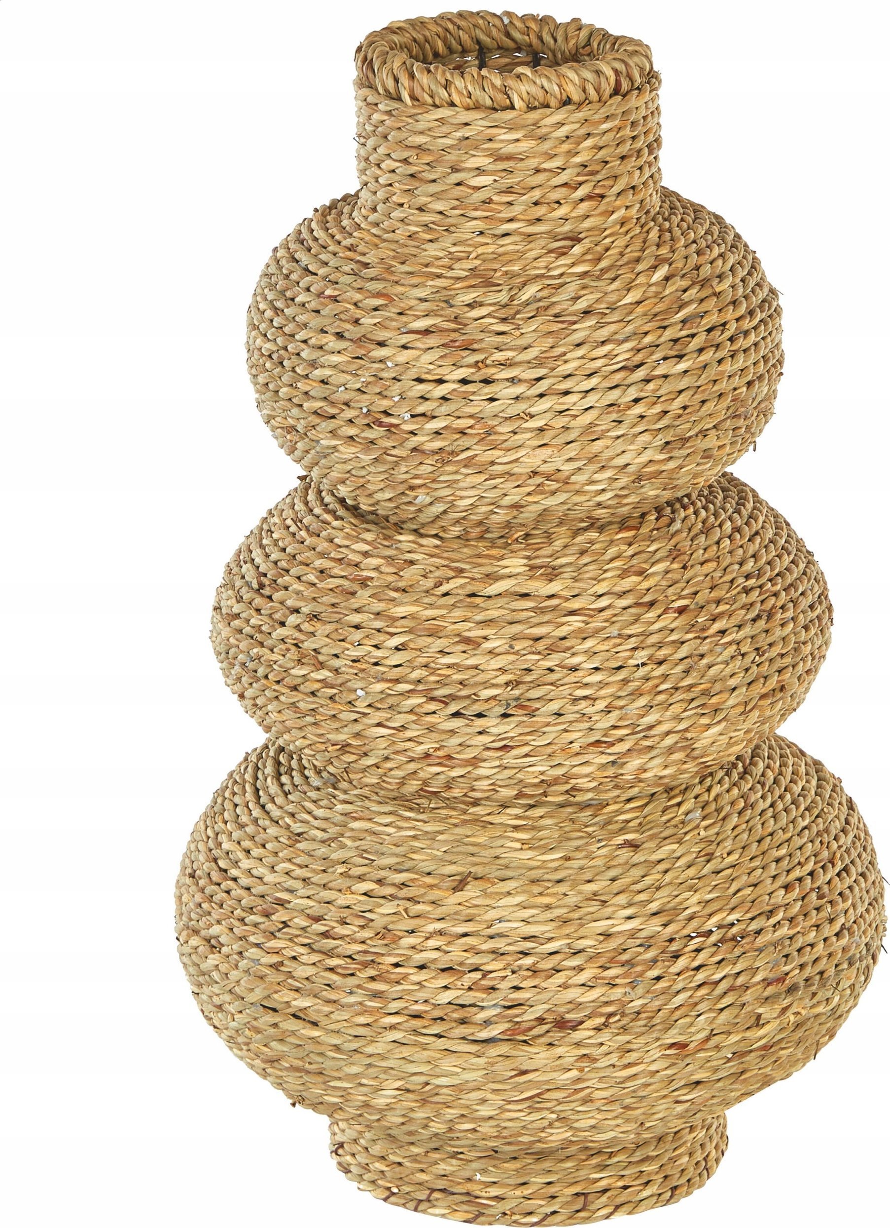 Beliani Trawa morska Wazon dekoracyjny 41 cm Beżowy MARANG