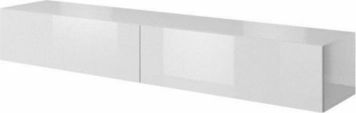 Cama Meble Szafka RTV SLIDE 200 cała w białym połysku