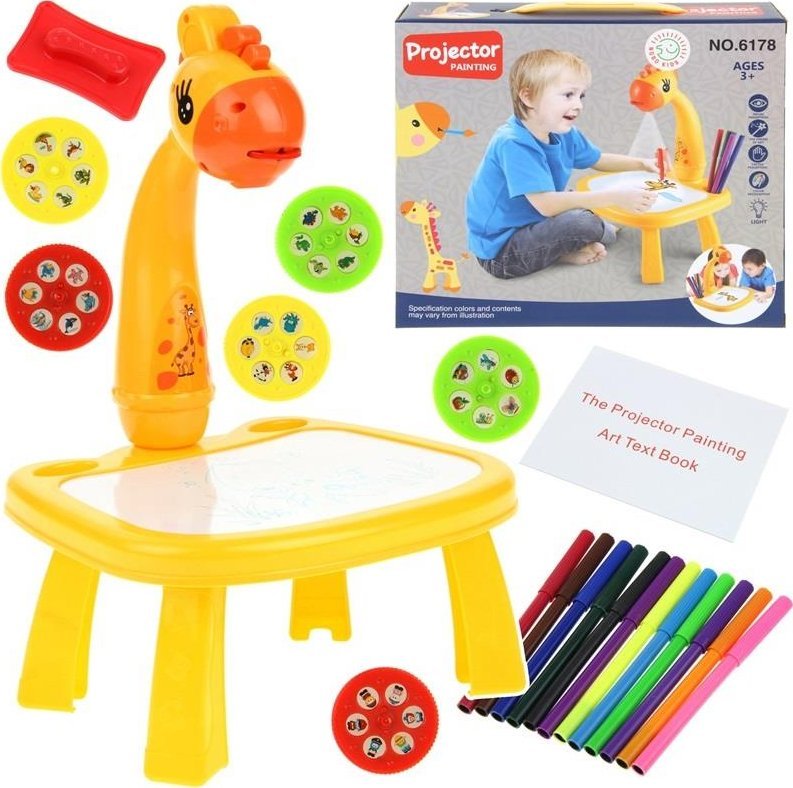 Projektor Żyrafa Rzutnik do Rysowania 36 Obrazków