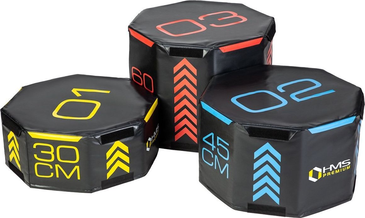 HMS Zestaw 3 Skrzyń Plyometrycznych Oktagonalnych HMS