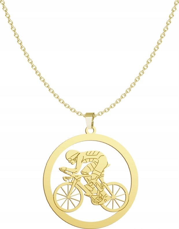 Radziszewska Jewellery Pozłacany Naszyjnik Kolarstwo GRAWER GRATIS