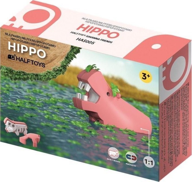 HalfToys składany Hipopotam