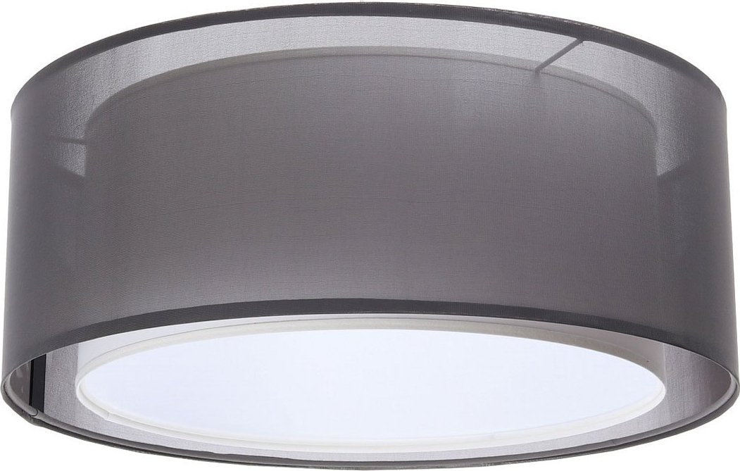 Lampa sufitowa Lumes Grafitowy plafon z podwójnym abażurem - S437-Estera