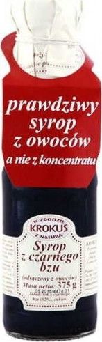 KROKUS Syrop z czarnego bzu 375g Krokus