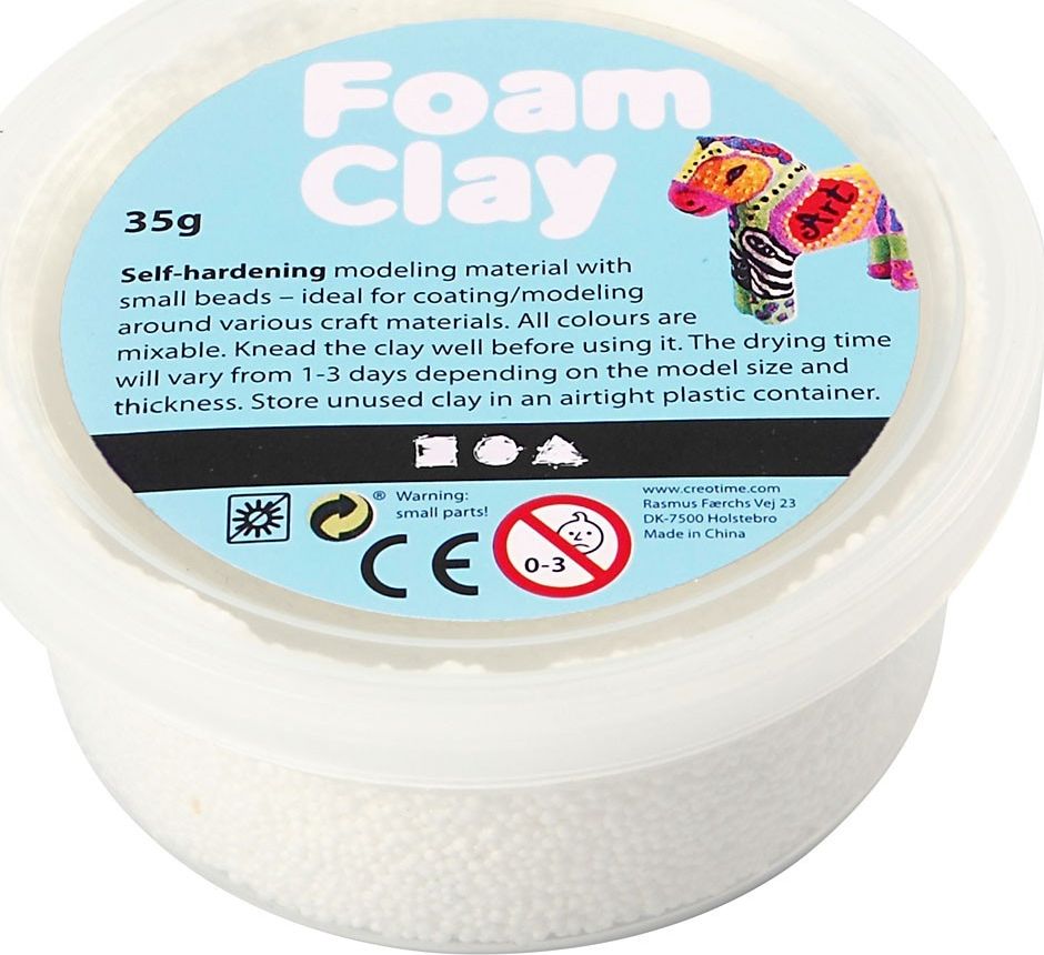 Creativ Company Masa Foam Clay Biała 35 g