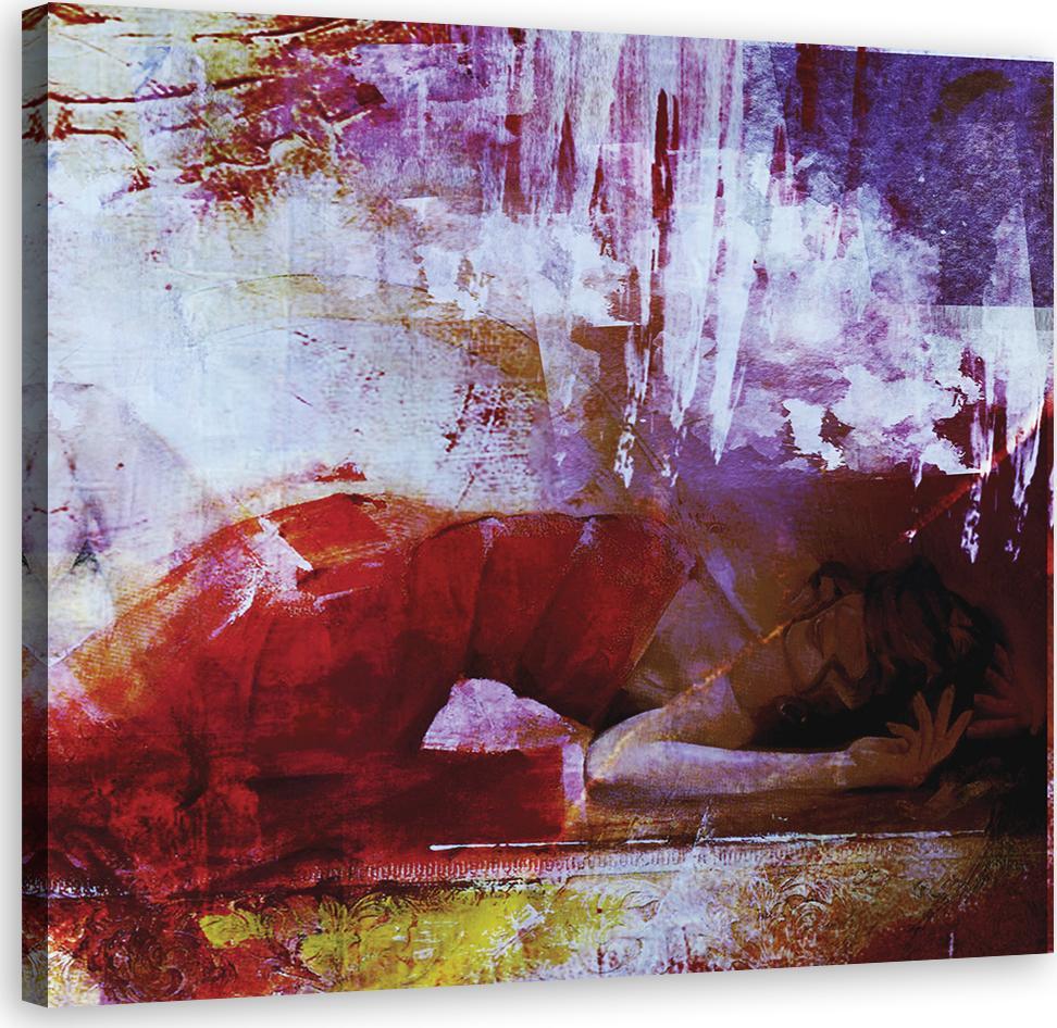 Feeby OBRAZ NA PŁÓTNIE Abstrakcja Akt Kobieta 40x40