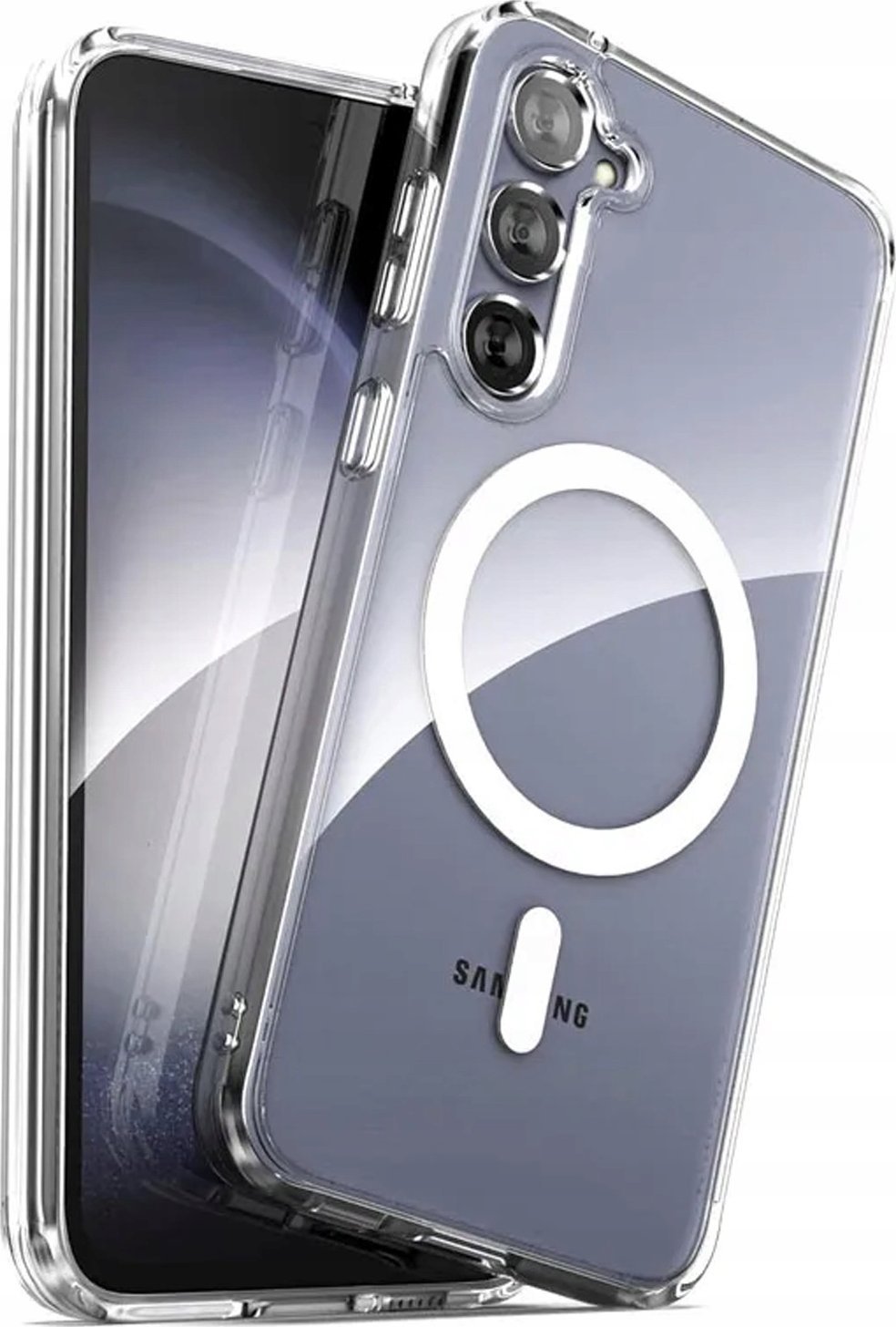 Hello Case Etui Magsafe Do Samsung Galaxy S24 Plus ( Przezroczyste, Wzmacniane) Szkło