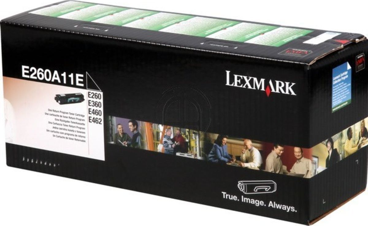 Toner Lexmark E260A11E Black Oryginał (E260A11E)