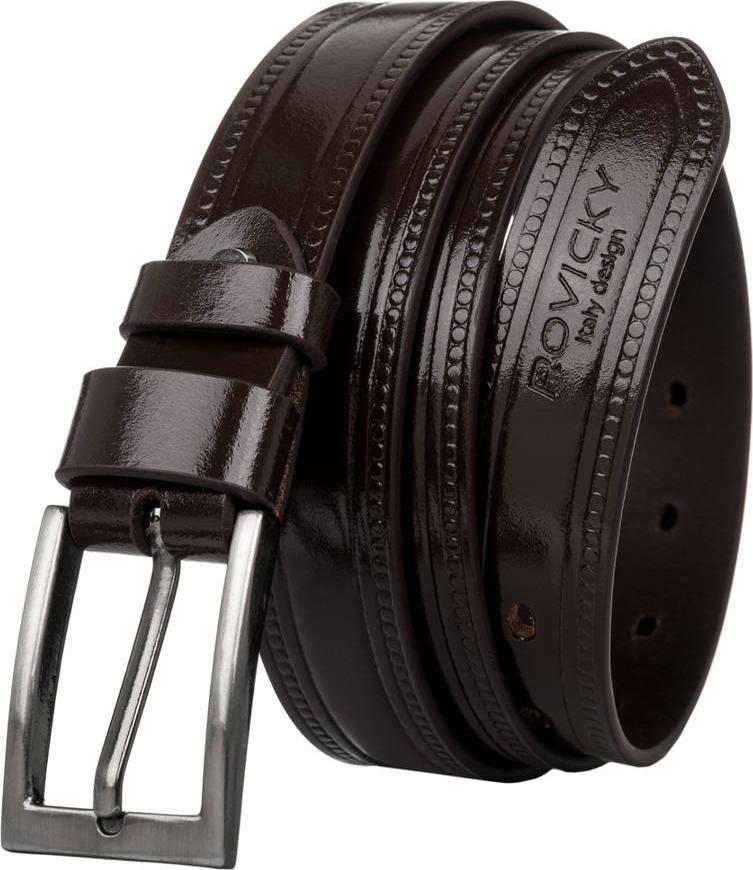 Rovicky Pasek męski Rovicky brązowy PLW-R-7 BROWN 105 cm