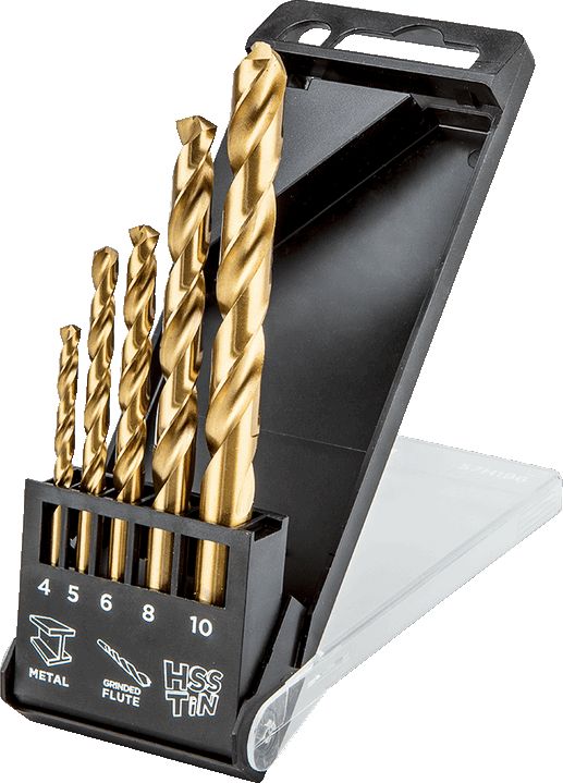 Wiertło Topex tytanowe walcowe 4 5 10 8mm zestaw (57H196)