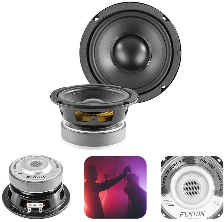 Głośnik niskotonowy Hi-Fi 5,25'' 150W 8 Ohm Fenton one size