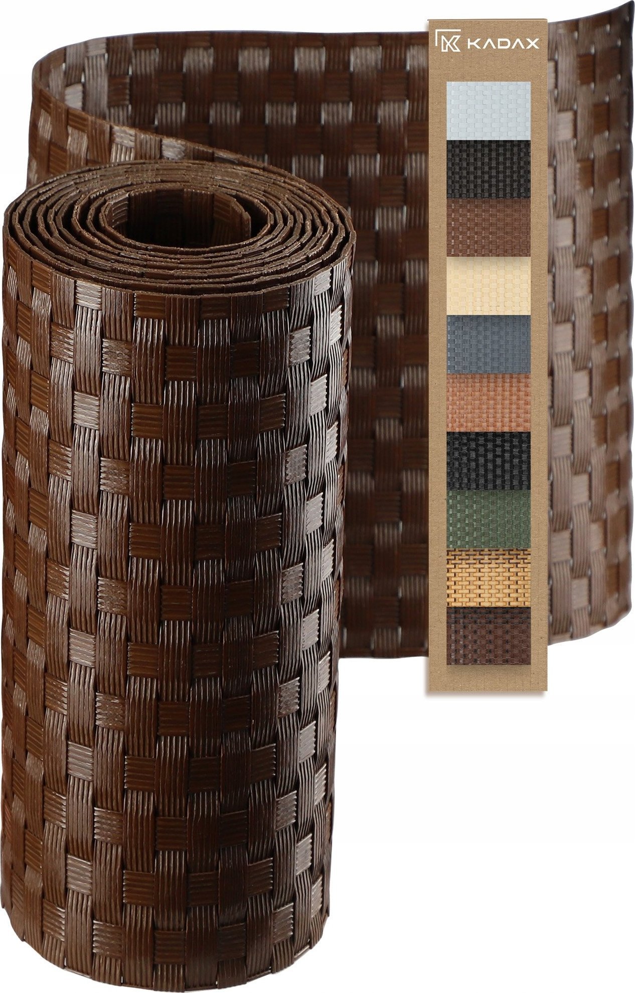 Kadax Taśma Ogrodzeniowa 255x19 cm brązowa