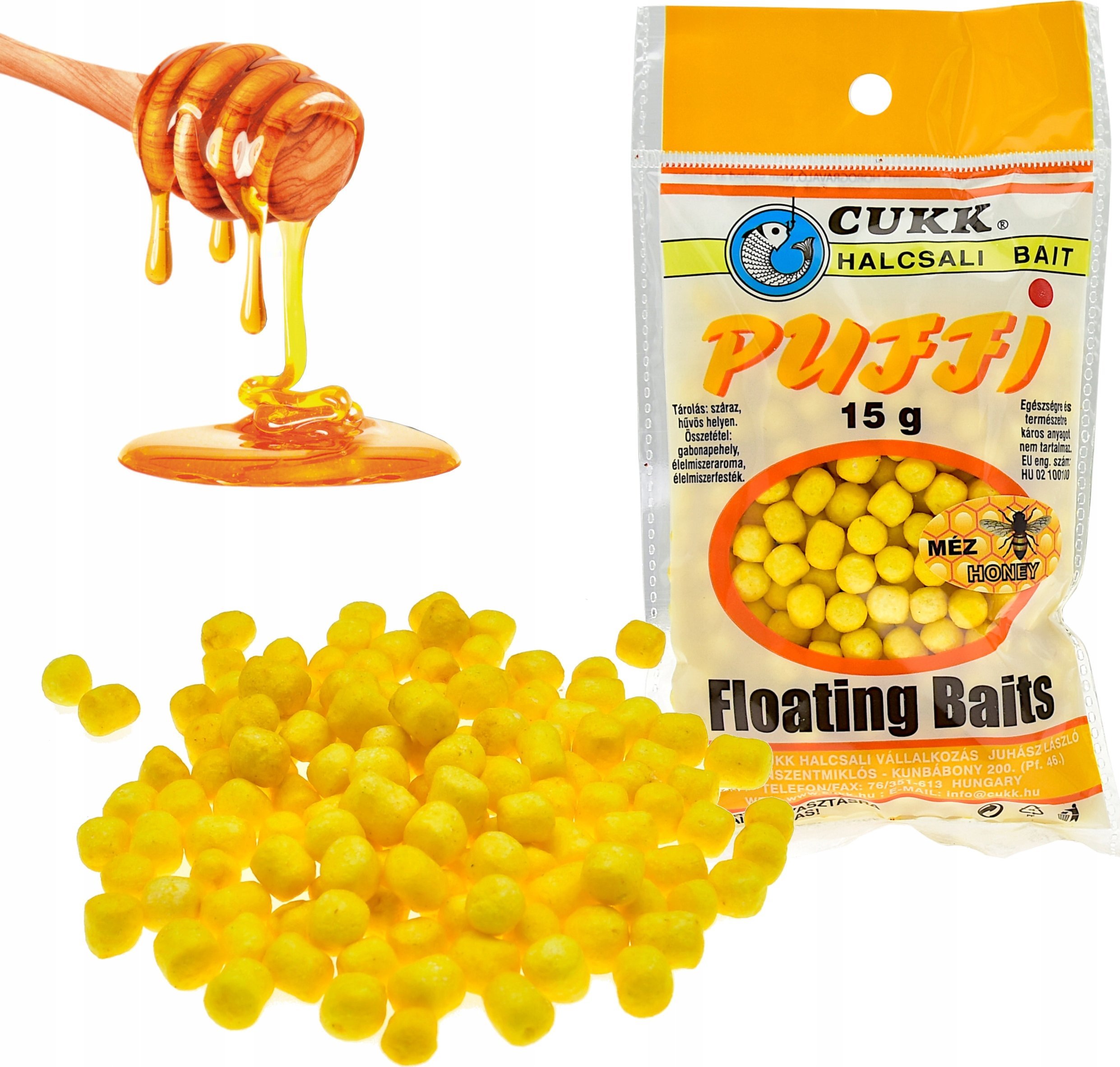 Cukk Puffi przynęta 15g pływające chrupki miód