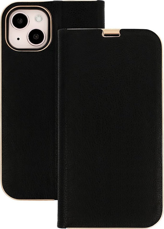 KABURA BOOK Z RAMKĄ DO IPHONE 13 CZARNA