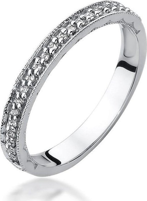 Best Diamonds złoty pierścionek z brylantem 0.10ct 10