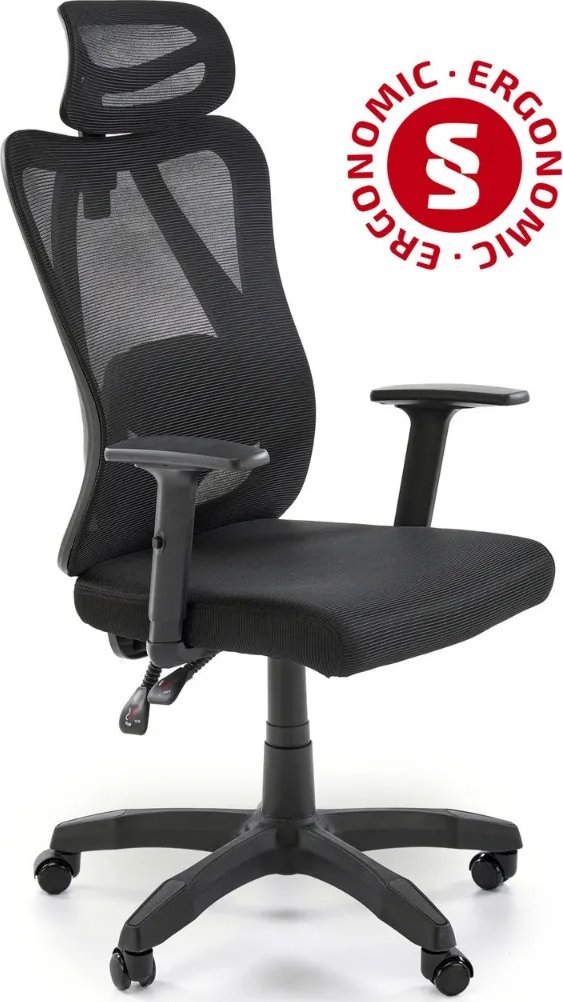 Fotel biurowy RAMOS czarny HALMAR