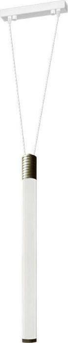 Lampa wisząca Amplex Zwis z pilotem ALDO tuba LED 10W 3000K tuba nowoczesna biała patyna