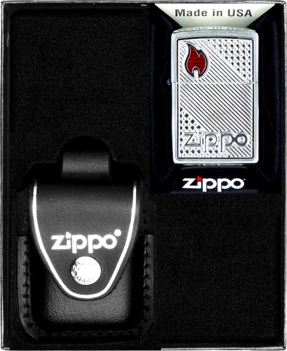 Zestaw ZIPPO Zapalniczka TILES EMBLEM Prezentowy No3