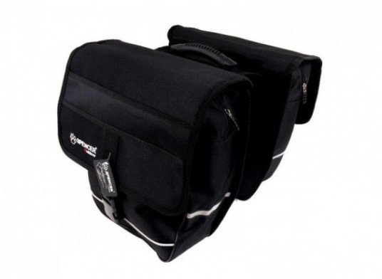 Sakwa rowerowa Spencer 2-komorowa Double Bag 28L czarna