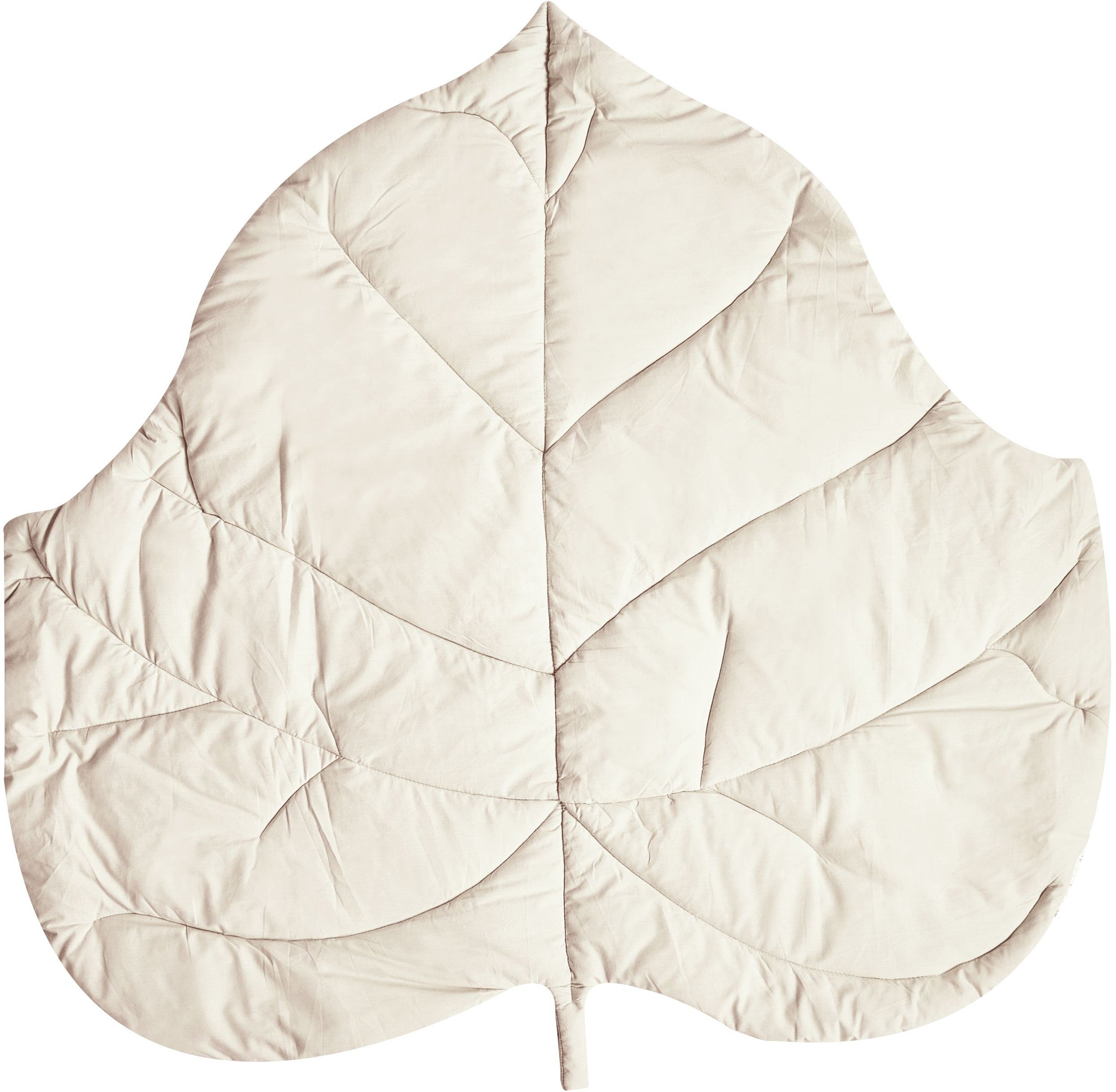 Mata do zabawy liść 110 x 110 cm złamana biel HELIKON