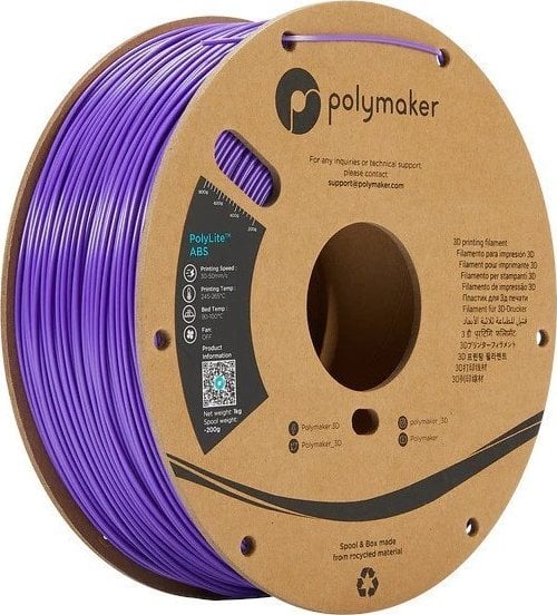 Poly Filament Polymaker PolyLite ABS 1,75mm 1kg - Purple}