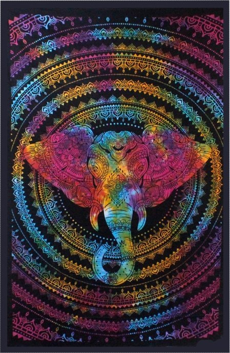 vidaXL Bawełniana narzuta - Elephant Head