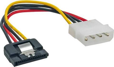 InLine Molex - SATA, 0.3m, Wielokolorowy (29670D)