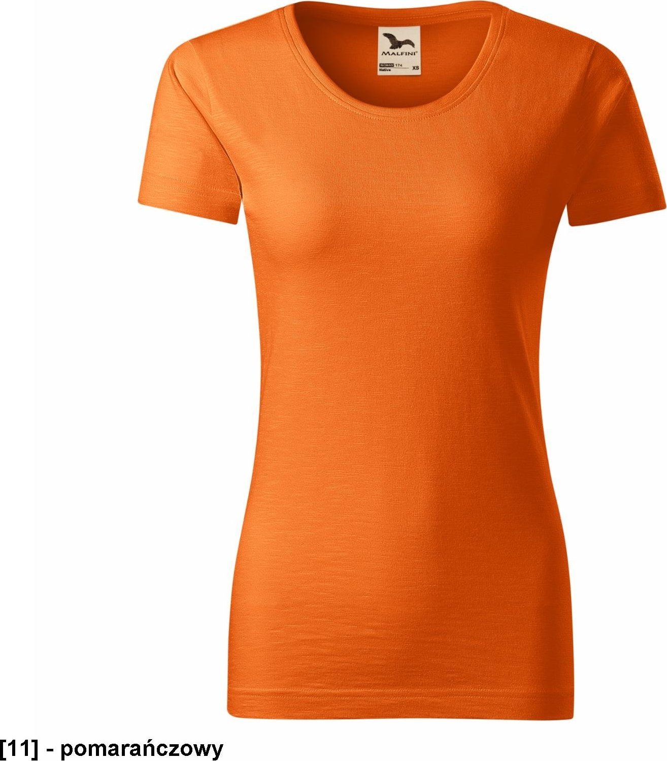 MALFINI Native 174 - ADLER - Koszulka damska, 150 g/m, 100% bawełna organiczna - pomarańczowy M