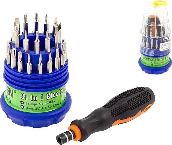 Apte Wkrętak z zestawem 31 bitów (NZ4C)