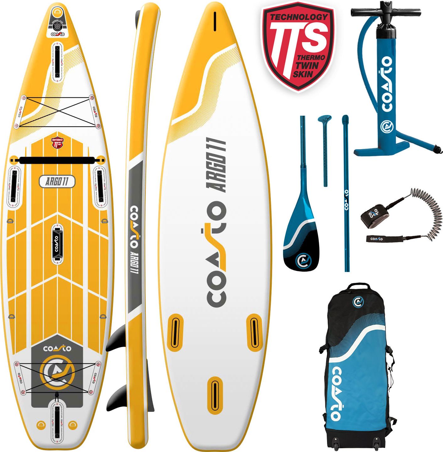 Coasto Deska SUP Coasto Argo Double Chamber 11'0"