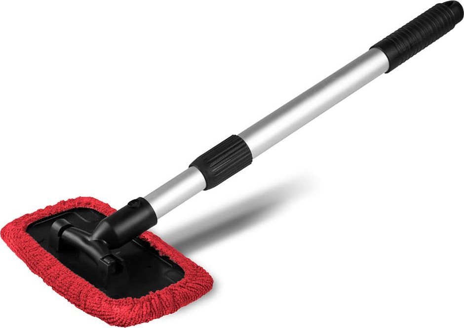 TOM PAR Myjka do szyb z mikrofibrą, teleskopowa aluminiowa 38-52cm