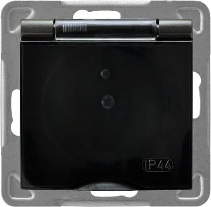 Ospel Gniazdo Impresja bryzgoszczelne z uziemieniem antracyt (GPH-1YZ/m/50/d)