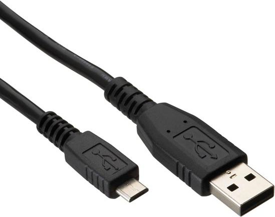 Kabel USB Logo USB-A - microUSB 1.8 m Czarny