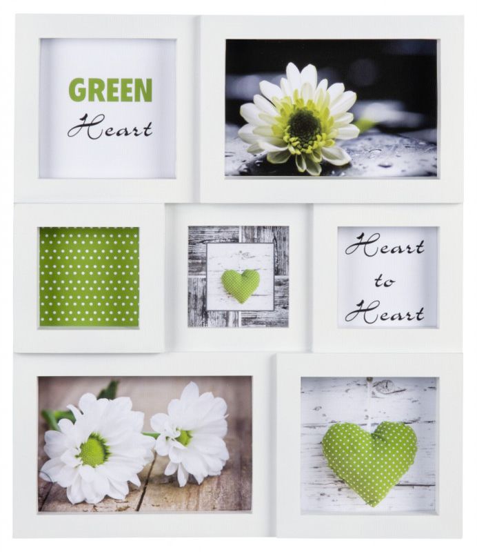 Ramka Hama na 7 zdjęć, plastikowa, biały (34921)