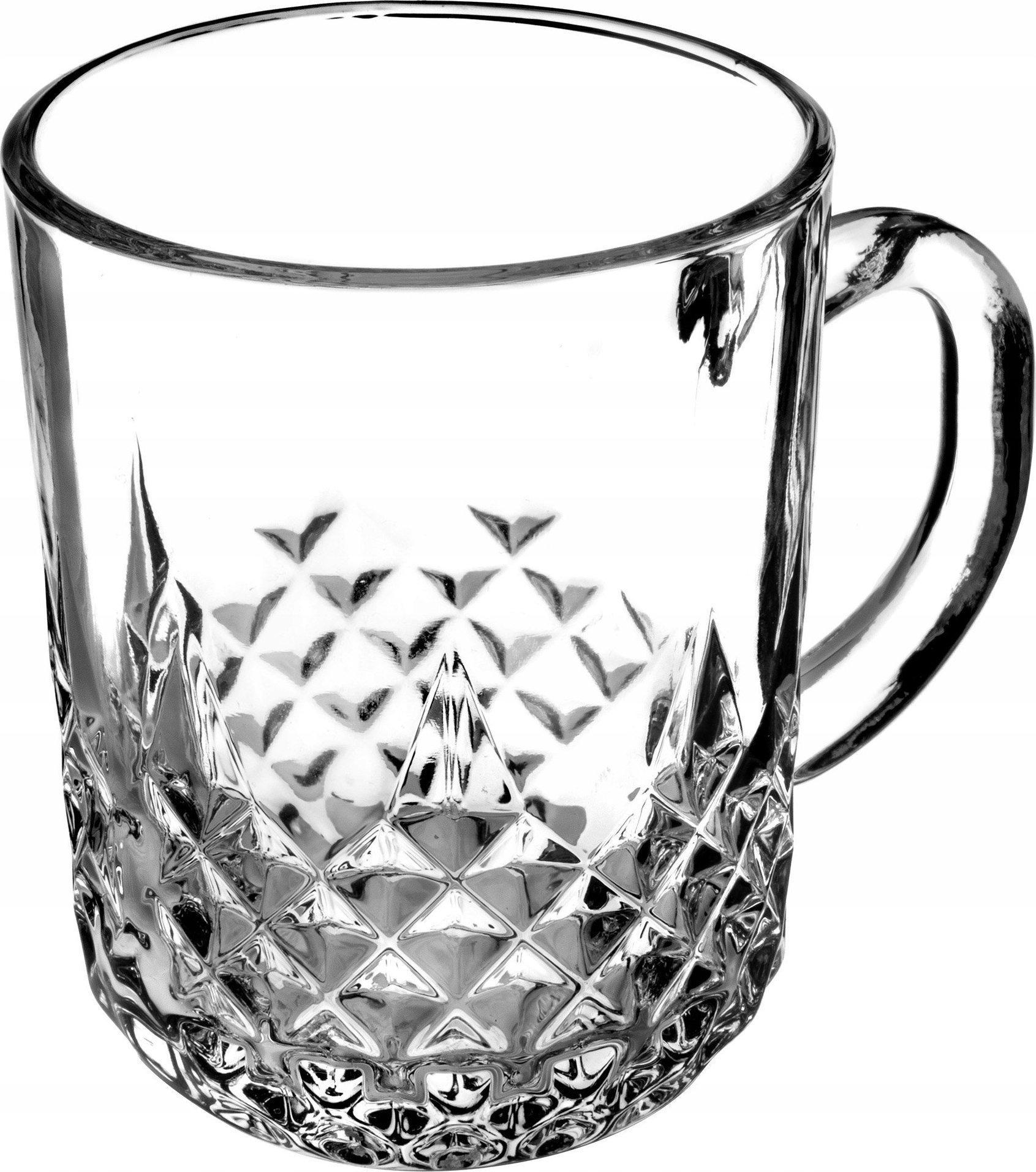 Kadax Szklanka 230ml Kubek Z Uchem Do Kawy Herbaty Soku