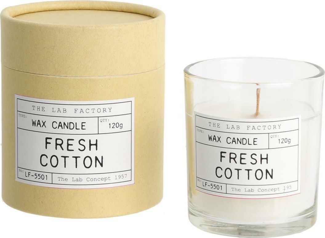 Intesi Świeca zapachowa w szkle Fresh cotton