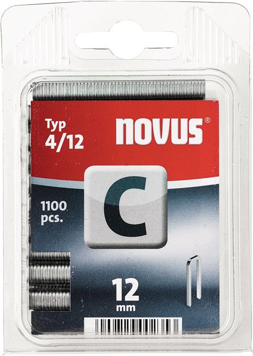 Novus Zszywki wąskie TYP C 4/12mm 1100szt. (042-0389)