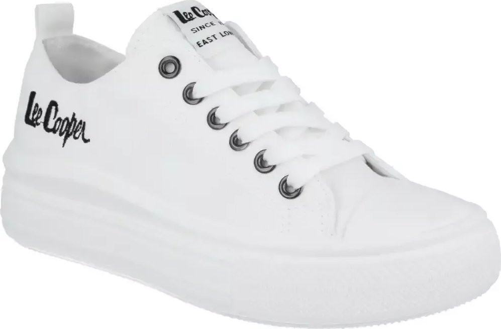 Lee Cooper Trampki Lee Cooper LCW-23-44-1623L niskie białe tenisówki damskie 39