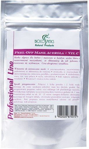 Biocosmetics Maseczka algowa przeciwzmarszczkowa i na popękane naczynka