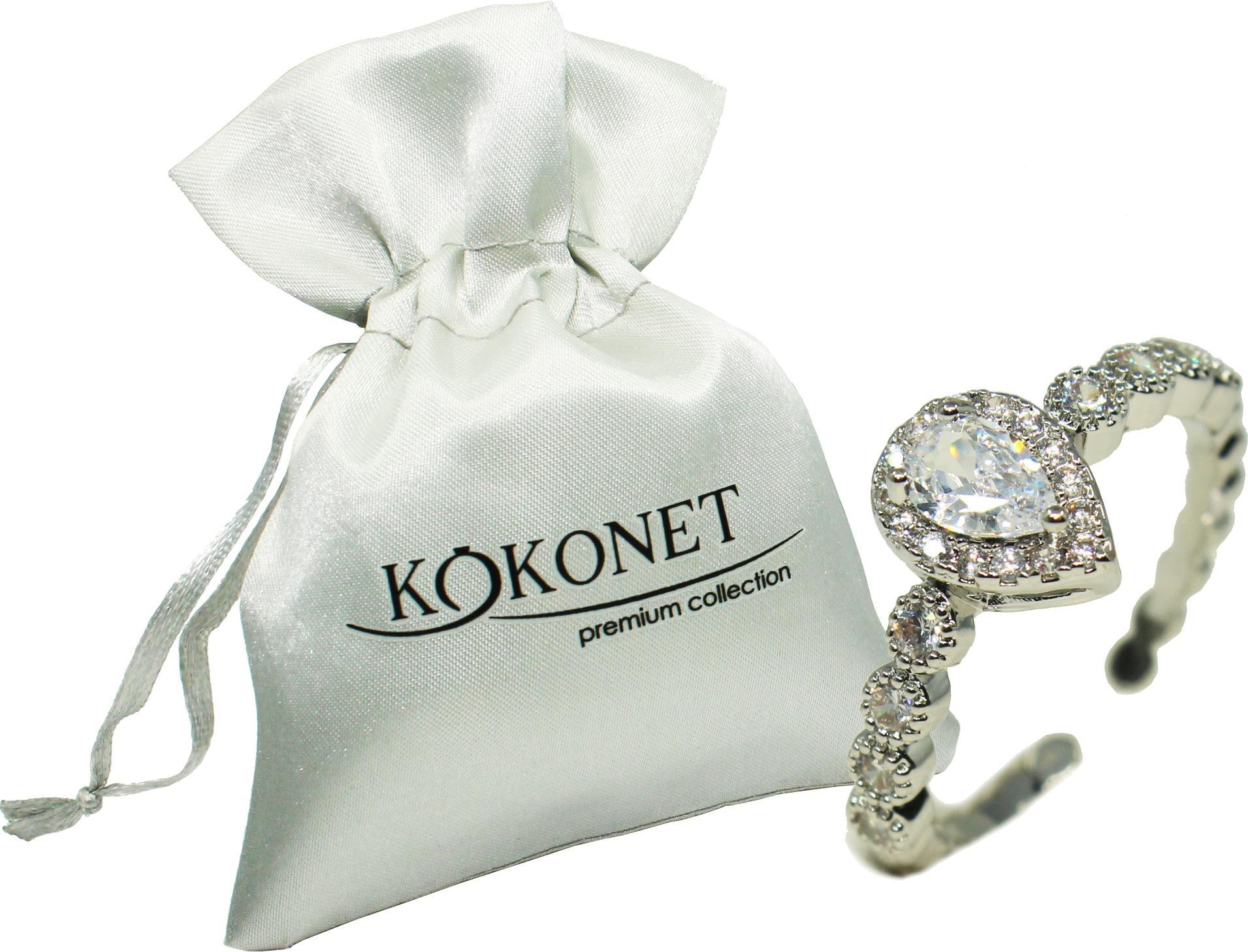 KOKONET Pierścionek srebrny kunsztowne wykonanie UNI blask