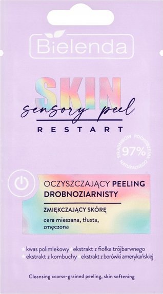 Bielenda Bielenda Skin Restart Sensory Peel Oczyszczający Peeling drobnoziarnisty - zmiękczający skórę 8g