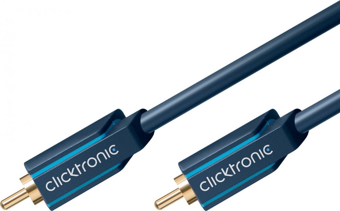 Kabel Clicktronic RCA (Cinch) - RCA (Cinch) 5m granatowy (70447)