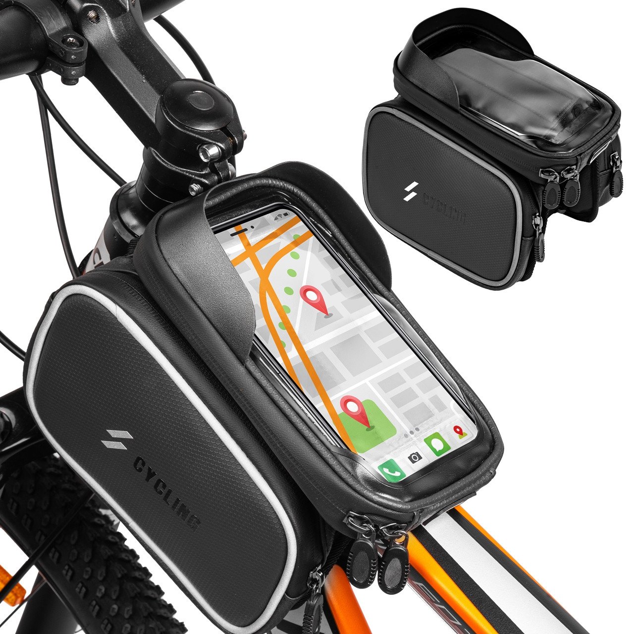 Torba na Rower Etui do Telefonu Wodoodporna Sakwa