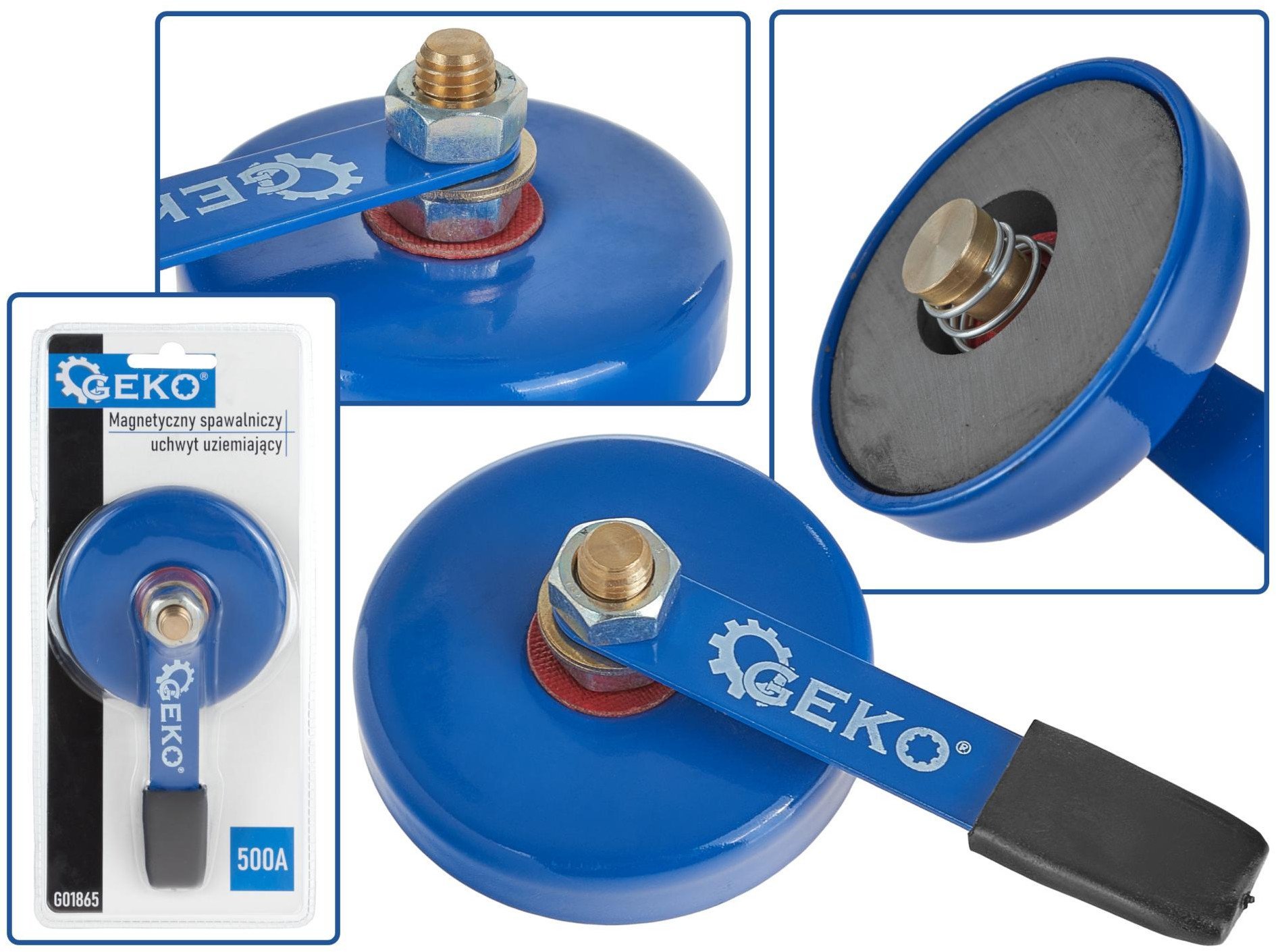 Magnetyczny spawalniczy uchwyt uziemiający 500A (12/24)