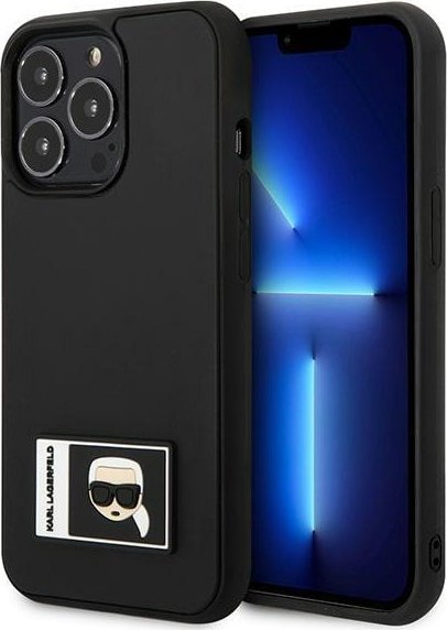 Karl Lagerfeld Etui do iPhone 13 Pro Max 6,7" czarny/black hardcase Ikonik Patch